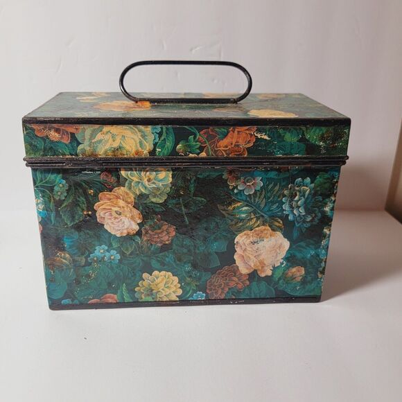 Antique Tabloid First Aid Decoupaged Box Burroughs Wellcome & Co London England - Picture 5 of 11